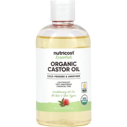 Essentiële Biologische Ricinusolie, 240 ml(8oz) beige