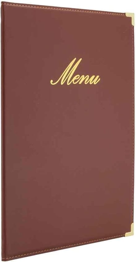 Securit® Menukaart | Menukaart map A4 Classic - wijnrood
