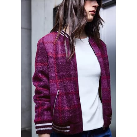 Geruite blouson van verengaren