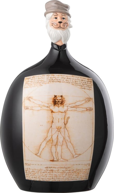 J-line - Les Chartistes Figuur Geïnspireerd Door De vitruviusman Groot - 16.5x15x26cm