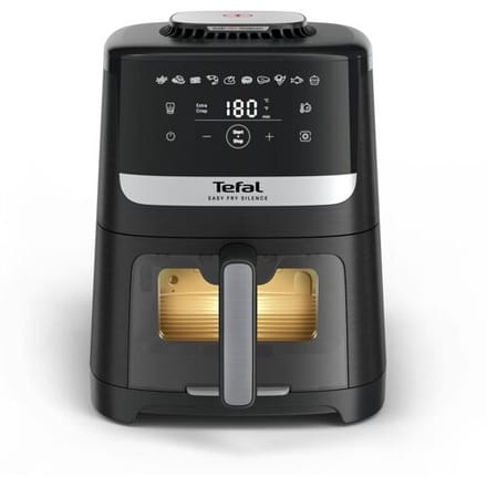 Tefal Easy Fry Silence EY5568 5L stille airfryer met kijkvenster