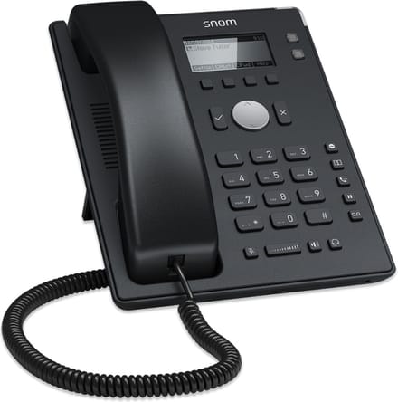 Snom D120 IP telefoon Zwart Handset met snoer 2 regels