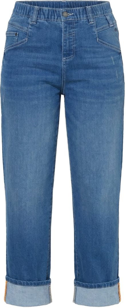 Laurasøn - Dames - Jeans wijde pijpen - Blauw denim - Maat 42