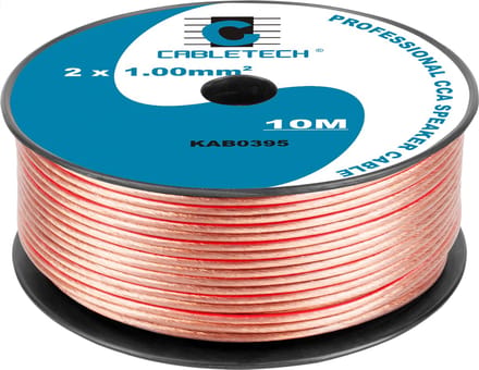 Cabletech - Luidsprekerkabel - 1.0mm - 10M