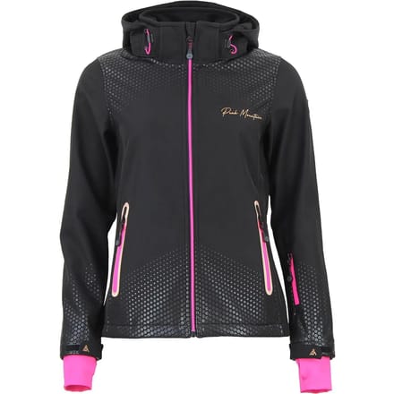 Dames fleece vest met capuchon en ritssluiting Peak Mountain Softshell