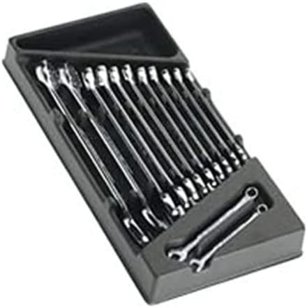 Sleutelset Module - Platte Oogsleutels - Monteren & Demontage - 13-delige Set - Standaard Maten - Zilver