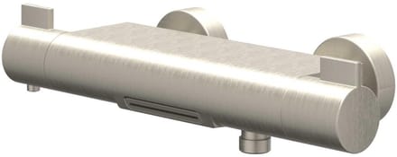 IVY Pact Badthermostaatkraan opbouw cooltouch met cascade uitloop Geborsteld nickel PVD