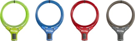 MASTERLOCK KABELSLOT, STAAL, 0,9M, 12MM, KLEUR ASSORTI