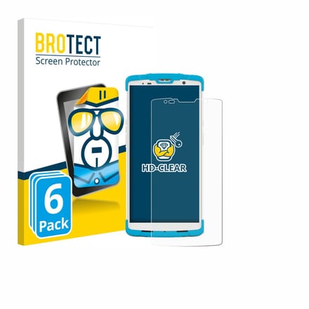 BROTECT - Screenprotector voor Newland SD55 Lynx MD - Folie Beschermfolie transparant 6 Stuks