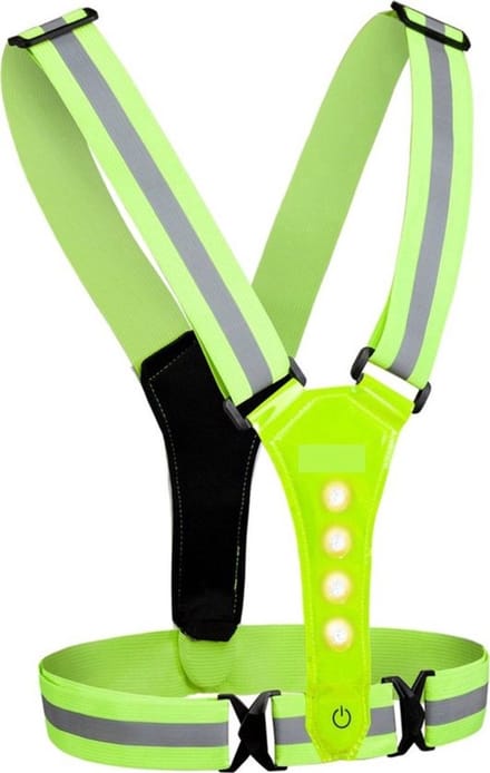 Knaak - Hardloop Verlichting - USB Oplaadbaar - Reflecterend Veiligheidsvest - Hardloopvest