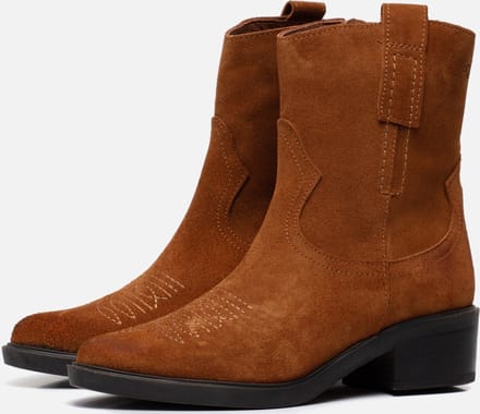 AQA Shoes - A8496 - Cowboylaarzen - Kleur: Cognac - Maat: 40