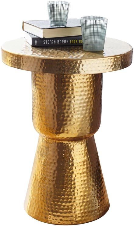 Bijzettafel DELYLA aluminium goud 59 cm hoog - WL5.480