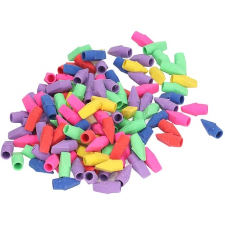 200 Stuks Potloodtopgum Potloodgum Topper Wigvormig Kantoorartikelen voor Kantoor Kinderen green