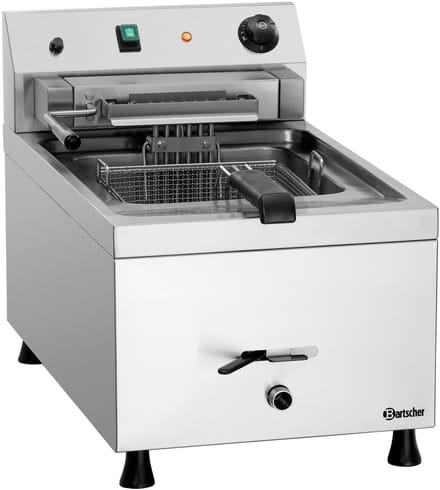 Bartscher 12L-10 Enkel Vrijstaand 9000 W Frituurpan Zilver