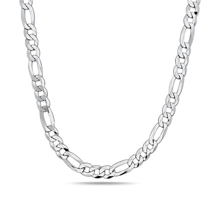 Juwelier Zwartevalk zilveren figaro schakel ketting - 25.156-8.0mm/65cm