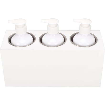 3 Flessen Spa Warmer Instelbare 9 Temperatuurstanden met Timer Massageolie Lotion Crème Flessenverwarmer US PLUG white