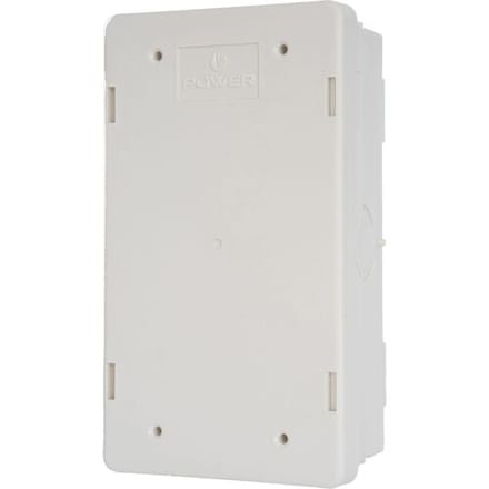 Power lasdoos met blinddeksel wit/creme model 3611