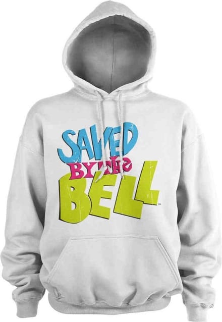 Saved By The Bell Hoodie/trui -M- Distressed Logo Wit