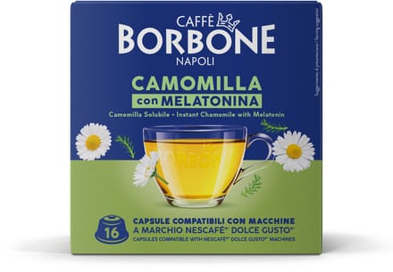 Caffè Borbone Selection - Dolce Gusto - Kamille Thee - Camomilla con Melatonina - 16 capsules