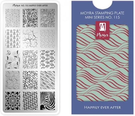 Moyra Mini Stamping Plate 115 Happily Ever After
