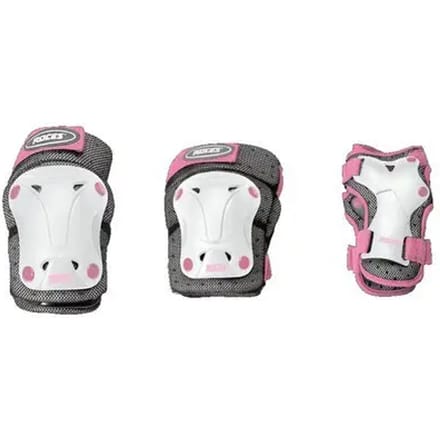 Roces - Ventilated Skatebescherming 3-Pack - Kinderbescherming - Wit Roze - Maat M
