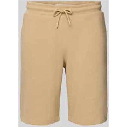 Regular fit sweatshorts met structuurmotief, model 'CASPER'