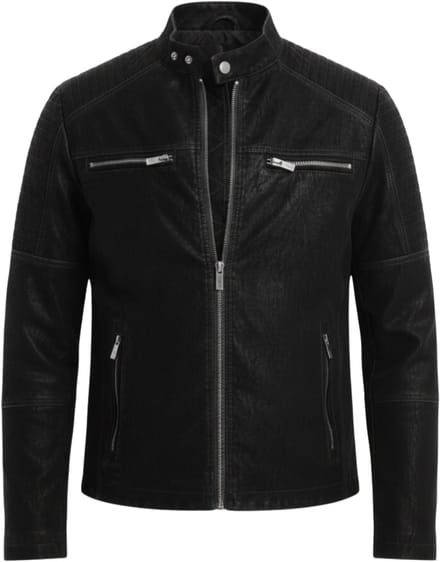 OMBRE Jas - Rits - Effen Zwart M