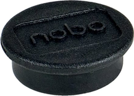 Magneet nobo 24mm zwart 10 stuks
