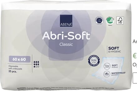 ABENA Abri-Soft Classic 60 x 60 cm - 1 paquet de 25 protections