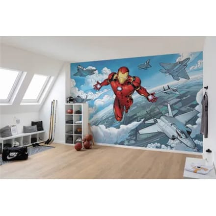 Fotobehang Iron Man Flight - Meerkleurig - 2,80m X 400cm