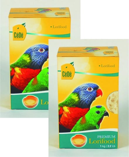 Cede Lori Voeding - 2 St à 1 kg - Papegaaienvoer