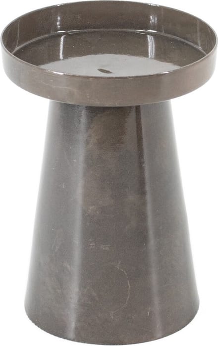 Metalen kaarsenstandaard pink stone