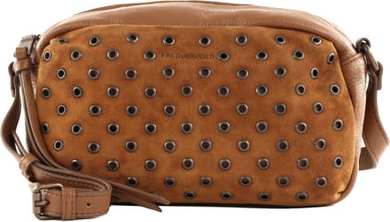 FREDsBRUDER Leren Schoudertas Hey You Rock Camera Bag Dark Caramel Lichtbruin