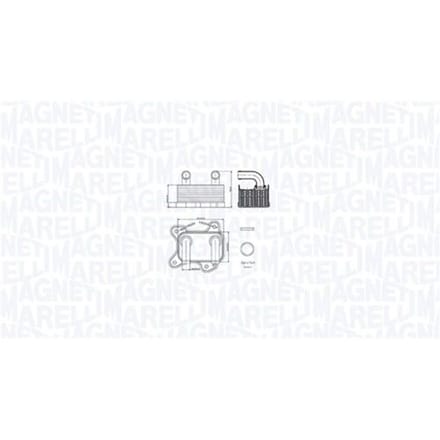 Olie radiator, motorolie MAGNETI MARELLI 350300002000