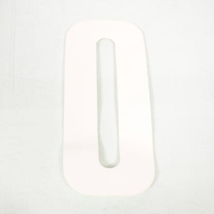Sticker 3AS Racing voor motor Nummer 0 wit 205x85mm Nieuw