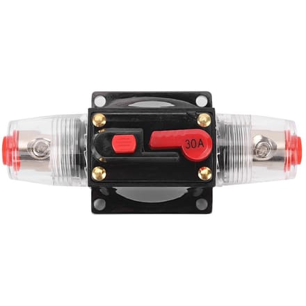 Auto Vrachtwagen Audio Versterker Reset Zekeringautomaat Zekeringhouder Auto Accessoire DC 1224V30A 30A gray