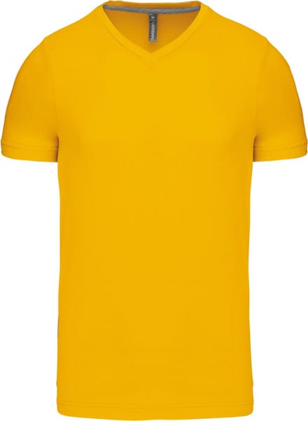Kariban T-shirt V-hals korte mouwen K357 - Yellow - M