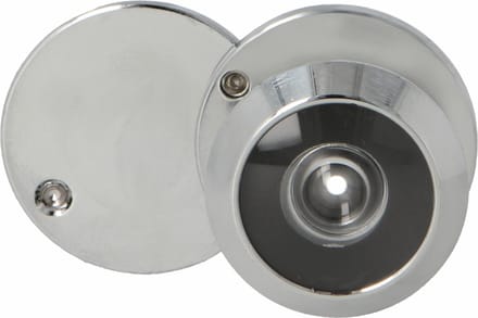 AMIG Deurspion - messing - verchroomd - 160° zicht - voor deuren 15-25 mm