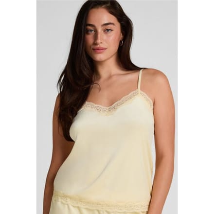 Hunkemöller Cami top Velours Lace Geel