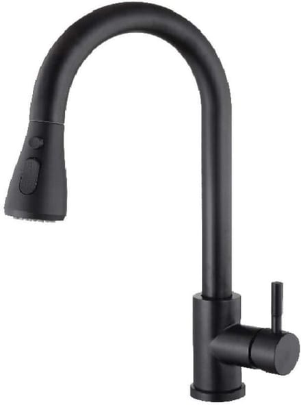Trek de keukenkraan warm en koud touch 304 kraan sensor zwart