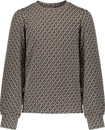 Geisha - Top Jacquard Bruin - Meisjes - Maat 164