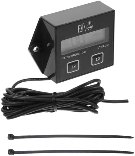 Digitale Toerenteller - Motor Meter - Motoren Monitoren - Groot LCD Scherm - 50x37x15 mm - Zwart