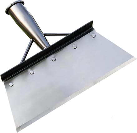 Multifunctionele Tuinschep van 21 cm, Onkruidschraper voor Tuinonderhoud en Schoonmaak met Windbescherming