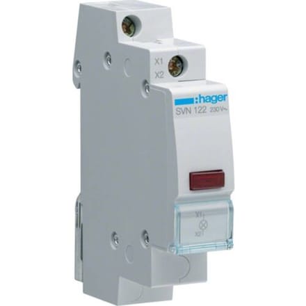 Hager Rode LED indicator light 230vac