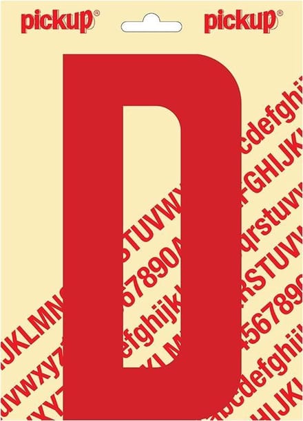 Pickup plakletter Nobel 200mm rood D - 31022200D