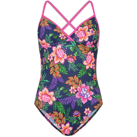 Zoggs Dames/Dames Floral Strappy One Piece Badpak (Tropisch)