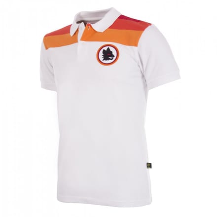 COPA - AS Roma Uit Polo - Heren - Korte Mouw - Wit - XS