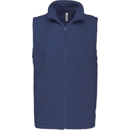 Fleecebodywarmer 'Luca' merk Kariban maat L Deep Blue