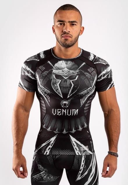 Venum GLDTR 4.0 Rash Guard Zwart Wit - XXL