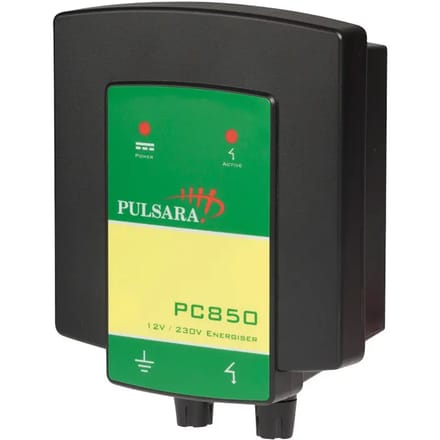 Pulsara PC850 – Schrikdraadapparaat 12V/230V 0,9J Voor Middelgrote Weides